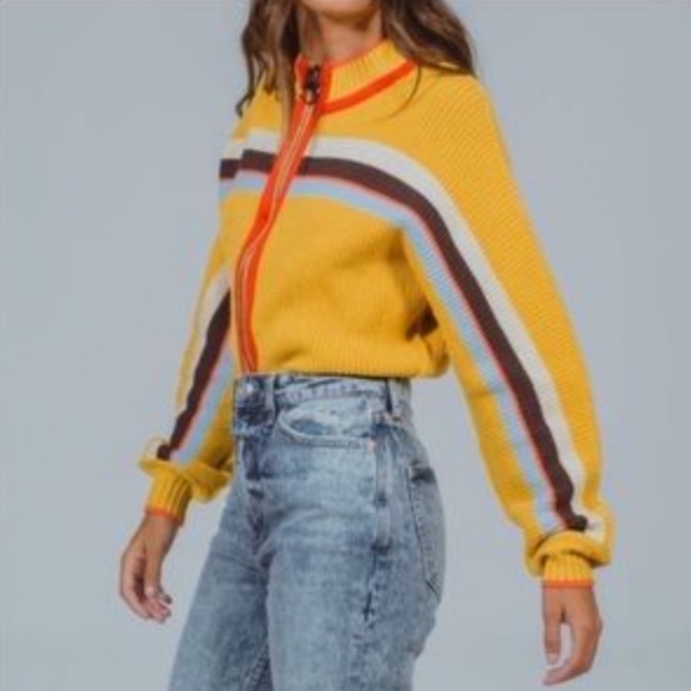 Free People colorblock cardigan - Picture 1 of 12